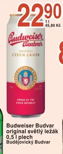 Coop hb Budweiser Budvar original světlý ležák nabídka