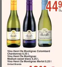 Coop hb Víno Henri De Montignac Colombard Chardonnay nabídka
