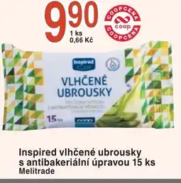 Coop hb Inspired vlhčené ubrousky s antibakeriální úpravou nabídka