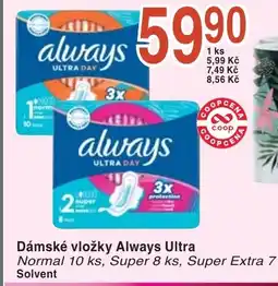 Coop hb Dámské vložky Always Ultra nabídka