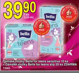 Coop hb Dámské vložky Bella for teens sensitive + Dámské vložky Bella for teens slip nabídka