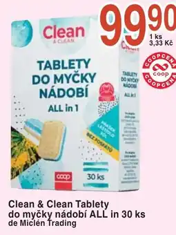 Coop hb Clean & Clean Tablety do myčky nádobí ALL nabídka