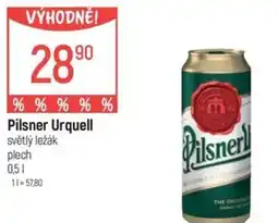 Globus Pilsner Urquell světlý ležák plech nabídka