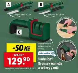 Lidl Parkside Brousek na nože a sekery / nůž nabídka