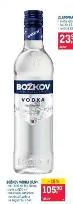 Makro Božkov Vodka 37,5 % nabídka