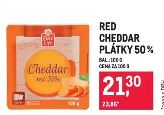 Makro RED CHEDDAR PLÁTKY 50 % nabídka