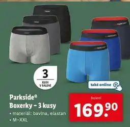 Lidl Parkside Boxerky – 3 kusy nabídka