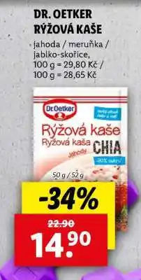 Lidl Dr. Oetker Rýžová kaše nabídka