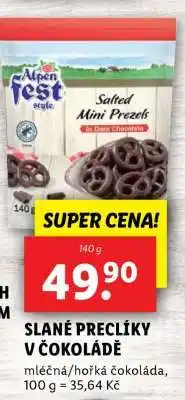 Lidl SLANÉ PRECLÍKY V ČOKOLÁDĚ nabídka