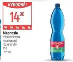 Globus Magnesia minerální voda neochucená nabídka