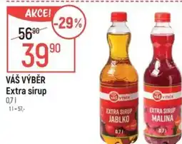Globus VÁŠ VÝBĚR Extra sirup nabídka