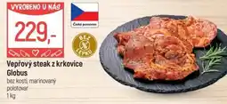 Globus Vepřový steak z krkovice Globus nabídka