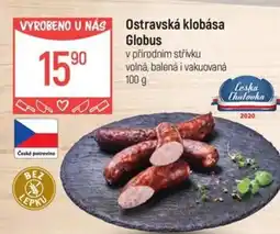 Globus Ostravská klobása Globus nabídka