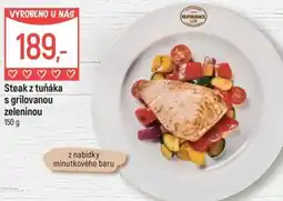 Globus Steak z tuňáka s grilovanou zeleninou nabídka