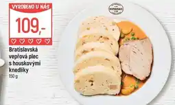 Globus Bratislavská vepřová plec s houskovými knedlíky nabídka