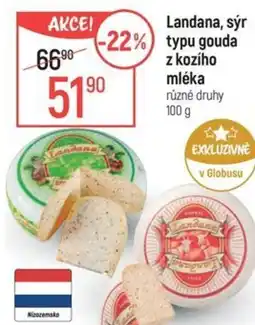 Globus Landana, sýr typu gouda z kozího mléka nabídka