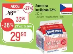 Globus Smetana ke šlehání 33% nabídka