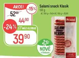 Globus Salami snack Klasik nabídka