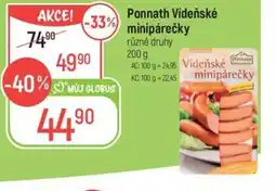 Globus Ponnath Vídeňské minipárečky nabídka