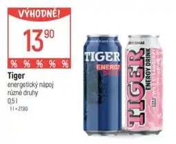 Globus TIGER energetický nápoj nabídka