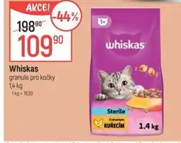 Globus Whiskas granule pro kočky nabídka