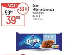 Globus Orion Mléčná čokoláda nabídka