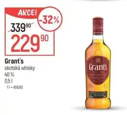 Globus Grant's skotská whisky nabídka