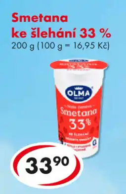 CBA OLMA Smetana ke šlehání 33% nabídka