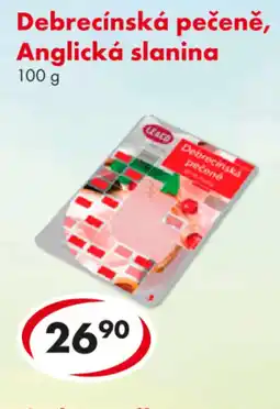 CBA Debrecínská pečeně, Anglická slanina nabídka