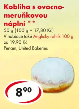 CBA Kobliha s ovocno- meruňkovou náplní nabídka