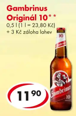 CBA Gambrinus Originál 10 nabídka