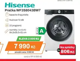 Expert Hisense Pračka WF3S8043BW7 nabídka