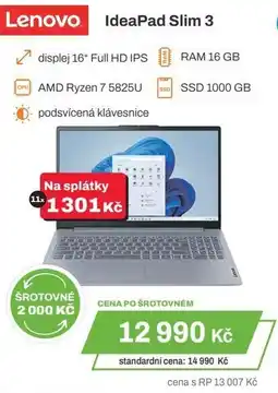 Expert Lenovo IdeaPad Slim 3 nabídka
