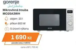 Expert Gorenje Mikrovlnná trouba MO20A3WH nabídka