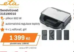 Expert ETA Sendvičovač 315190010 nabídka