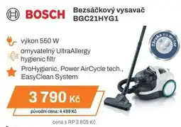 Expert BOSCH Bezsáčkový vysavač BGC21HYG1 nabídka