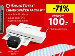 Lidl LAMINOVAČKA A4 256 W nabídka