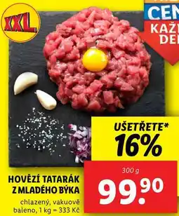 Lidl HOVĚZÍ TATARÁK Z MLADÉHO BÝKA, 300 g nabídka
