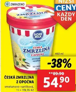 Lidl ČESKÁ ZMRZLINA Z OPOČNA, 460 ml nabídka