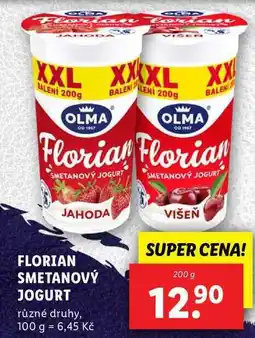 Lidl FLORIAN SMETANOVÝ JOGURT, 200 g nabídka