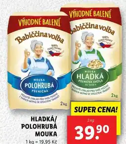 Lidl HLADKÁ/POLOHRUBÁ MOUKA, 2 kg nabídka