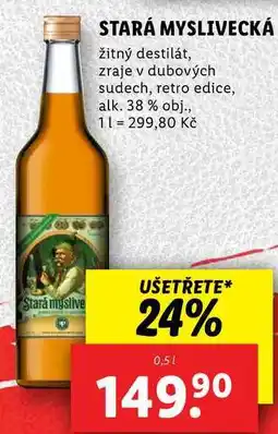Lidl STARÁ MYSLIVECKÁ, 0,5 l nabídka