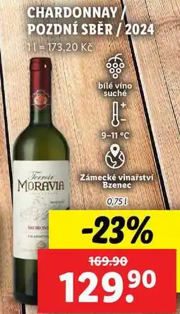 Lidl CHARDONNAY, 0,75 l nabídka