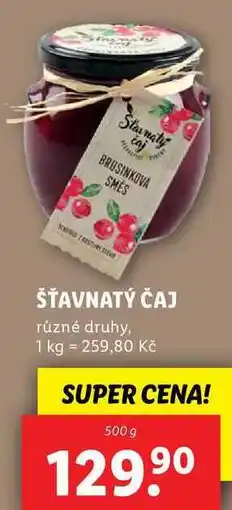Lidl ŠŤAVNATÝ ČAJ, 500 g nabídka