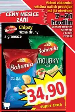Norma BOHEMIA CHIPSY nabídka