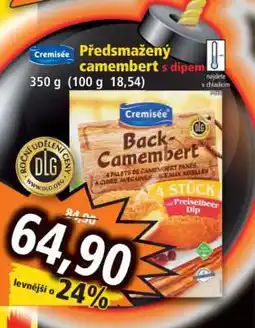 Norma Předmažený camembert s dipem nabídka