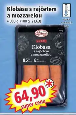Norma Klobása s rajčetem a mozzarelou nabídka