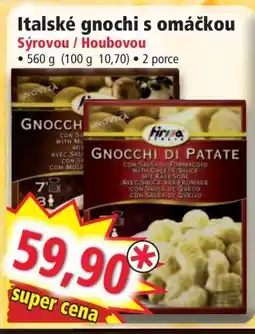 Norma Italské gnocchi s omáčkou nabídka