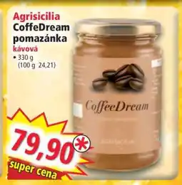 Norma Agrisicilia CoffeDream pomazánka nabídka