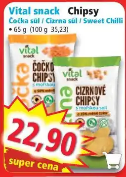 Norma Vital snack Chipsy nabídka